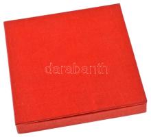 1987. "40 éves a Haditechnikai Intézet" kétoldalas, öntött bronz plakett (80mm) T:AU