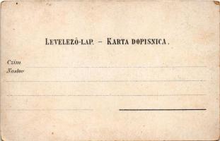 Eszék, Essegg, Osijek; Hauptplatz mit Rathaus, Comitatgasse / main square, town hall. G. Knittel Art...