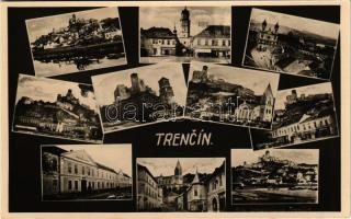 Trencsén, Trencín; mozaiklap / multi-view postcard