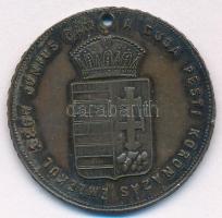 1867. "Érem I. Ferenc József budai koronázására" ezüstözött bronz emlékérem "A BUDA P...
