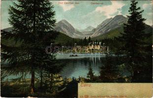 Tátra, Magas-Tátra, Vysoké Tatry; Der Csorber See / Csorba-tó. Feitzinger Ede 1904/14. 616. Auto-Chrom / Strbské pleso / lake (fl)