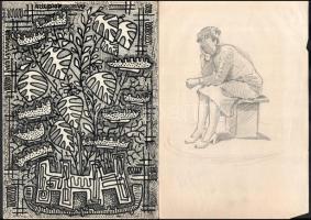 Durkó Gábor (1916-2003), össz. 11 db mű: Városképek és utcarészletek (Jeruzsálem, Jaffa, Hollóháza, ...