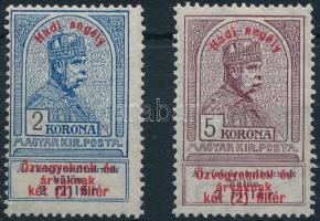 1914 Hadisegély I. 2K + 5K bélyeg (18.000)