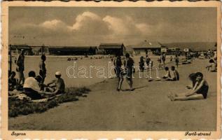 1941 Sopron, Fertő strand, fürdőzők