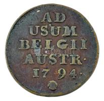 Osztrák Németalföld 1794. 1L Cu "II. Ferenc" T:VF
Austria Netherlands 1794. 1 Liard Cu &q...