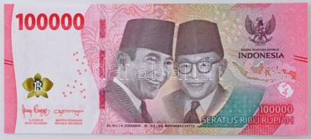 Indonézia 2022. 100.000R T:UNC-AU Indonesia 2022. 100.000 Rupiah C:UNC-AU Krause P#168