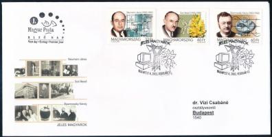 2003 Jeles magyarok II. sor a visszavont bélyeggel együtt FDC-n