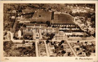 1940 Pécs, Jézus Társasági Pius kollégium, Jezsuiták gimnáziuma, internátusa, rendháza