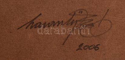 Haraszty István (1934-2022): Részlet, 2006. Akril, farost, jelzett a hátoldalán, fakeretben, 50×47,5...