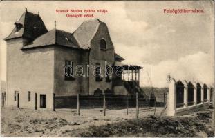 Felsőgöd (Göd), Felsőgöd-kertváros, Szamek Sándor építész villája, Országúti részlet (EK)