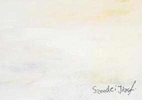 Szendrei József (1989-, "Pesti Józsi"): Nagyvárosi forgatag. Olaj, vászon. Jelezve jobbra ...