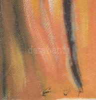 Szendrei József (1989-, "Pesti Józsi"): Afrikai harcos puskával. Olaj, vászon. Jelezve job...