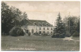 Harkányfürdő, gyógyterem. leporellólap 10 képpel, Szilczer Gyula kiadása (Rb)