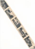 Harkányfürdő, gyógyterem. leporellólap 10 képpel, Szilczer Gyula kiadása (EK)