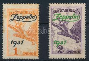 1931 Zeppelin sor (30.000) (rozsdafoltok / stain spots)