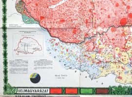 [Térkép] Magyarország néprajzi térképe (Carte ethnographique de la Hongrie). Tervezte Kogutowicz Kár...
