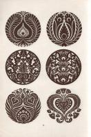 Kovách Géza: 
Magyar mustrák. A díszítő tervezés, valamint a rajztanulmány céljaira. Tervezte és ra...