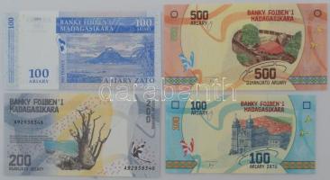 Madagaszkár 2004. 100A / 500Fr + DN(2017-2022) 100A + DN(2017-2022) 200A + DN(2004) 500A T:UNC
Mada...