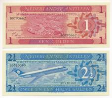 Holland Antillák 1970. 1G + 2 1/2G T:UNC Netherlands Antilles 1970. 1 Gulden + 2 1/2 Gulden C:UNC Krause P#21, P#20