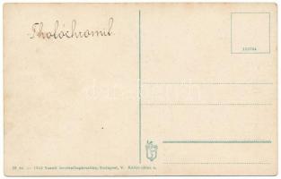 Zagreb, Zágráb; Műcsarnok, Központi kávéház. Vasúti levelezőlapárusítás 38. sz. 1915. / Umjetnicki p...