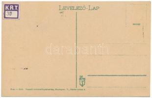 Miskolc, Hámori tó, csónakázók. Vasúti levelezőlapárusítás 8. 1918