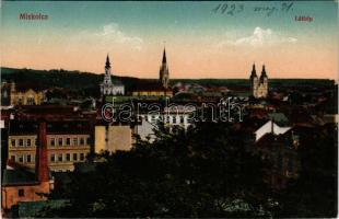 Miskolc, templomok. Vasúti levelezőlapárusítás 26. 1917. (fl)