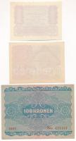 Ausztria 1922. 1K + 2K + 100K T:UNC, AU
Austria 1922. 1 Corona + 2 Corona + 100 Corona C:UNC, AU
K...
