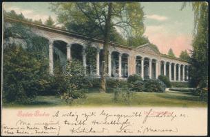 1903 Kézdi-Kovács László (1864-1942) festőművész, műkritikus személyes hangvételű autográf sorai Baden-Baden-i képeslapon