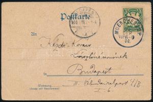 1900 Kézdi-Kovács László (1864-1942) festőművész, műkritikus személyes hangvételű autográf sorai mün...