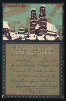 1908 Kézdi-Kovács László (1864-1942) festőművész, műkritikus személyes hangvételű autográf sorai képeslapon