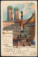 1900 Kézdi-Kovács László (1864-1942) festőművész, műkritikus személyes hangvételű autográf sorai képeslapon
