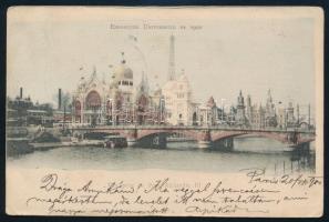 1900 Kézdi-Kovács László (1864-1942) festőművész, műkritikus humoros hangvételű autográf sorai páriz...