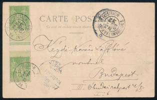 1900 Kézdi-Kovács László (1864-1942) festőművész, műkritikus autográf sora párizsi világkiállításos ...