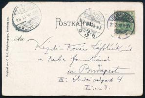 1900 Kézdi-Kovács László (1864-1942) festőművész, műkritikus személyes hangvételű autográf sorai csa...