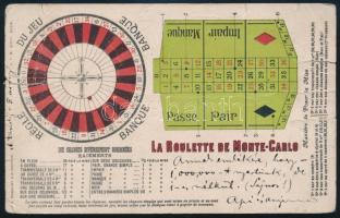 1902 Kézdi-Kovács László (1864-1942) festőművész, műkritikus humoros hangvételű autográf sorai családjának Monte Carlo-i képeslapon, képeslap sérült