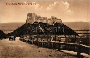 Barcaföldvár, Földvár, Marienburg, Feldioara; várrom. Josef Stenner &amp; Sohn / castle ruins