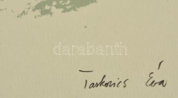 Tarkovics Éva (?- ): Kozmosz, szerigráfia, papír, jelzett, számozott (3/10), 50×58 cm