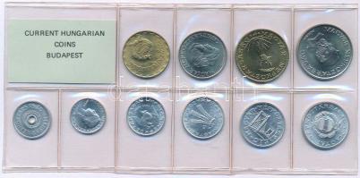 1989. 2f-20Ft (10xklf) érmés forgalmi sor fóliatokban T:UNC Adamo FO22
