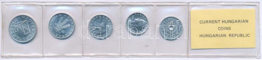 1992. 2f-50f Al (5xklf) fillér forgalmi sor fóliatokban T:UNC Adamo FO25