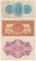 Ausztria / Szövetséges megszállás 1944. 50gr + 1Sch + 5Sch T:F Austria / Allied occupation 1944. 50 ...
