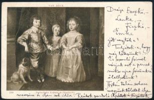 1903 Kézdi-Kovács László (1864-1942) festőművész, műkritikus humoros hangvételű autográf sorai képeslapon