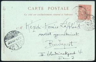 1903 Kézdi-Kovács László (1864-1942) festőművész, műkritikus humoros hangvételű autográf sorai képes...