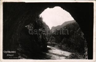 1941 Gyilkos-tó, Ghilcos, Lacul Rosu (Gyergyói-havasok, Muntii Giurgeu); Alagút a Békás-szoroshoz / tunnel. Foto Ambrus (kis szakadás / small tear)