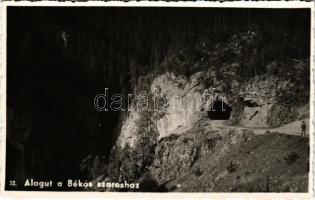 Gyilkos-tó, Ghilcos, Lacul Rosu (Gyergyói-havasok, Muntii Giurgeu); Alagút a Békás-szoroshoz / tunnel (tűnyom / pin mark)