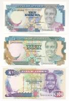 Zambia DN(1989-1991) 10K + 20K + 100K T:UNC Zambia ND(1989-1991) 10 Kwacha + 20 Kwacha 100 Kwacha C:UNC Krause P#31, P#32, P#34