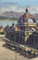 Luzern railway station and omnibus station