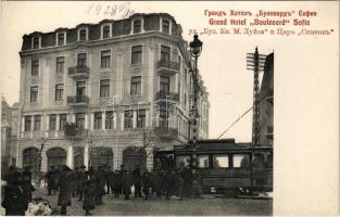 Sofia, Sophia, Sofiya; Grand Hotel Boulevard, tram