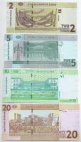Szudán 2017. 2P + 2015. 5P + 2017. 10P + 2017. 20P T:UNC
Sudan 2017. 2 Pounds + 2015. 5 Pounds + 20...