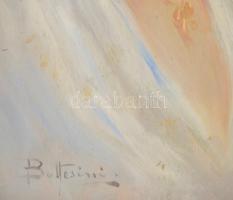 Anna Bottesini (XIX. sz. vége/XX. sz. eleje): Mosolygós lány portréja. Olaj, fatábla, jelezve balra ...