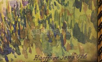 Haeffner Jenőv (1894-1944): Tabáni lépcső, 1928. Akvarell, papír, jelezve jobbra lent. Dekoratív, ko...